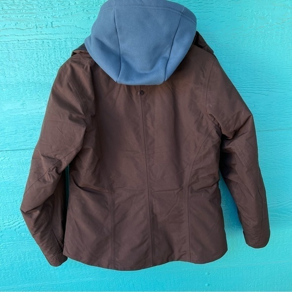 SPYDER WOMENS 3-IN-1 SKI SNOW JACKET BROWN/BLUE SIZE MEDIUM LIKE NEW - Picture 3 of 14